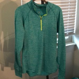 Quarter zip athletic material